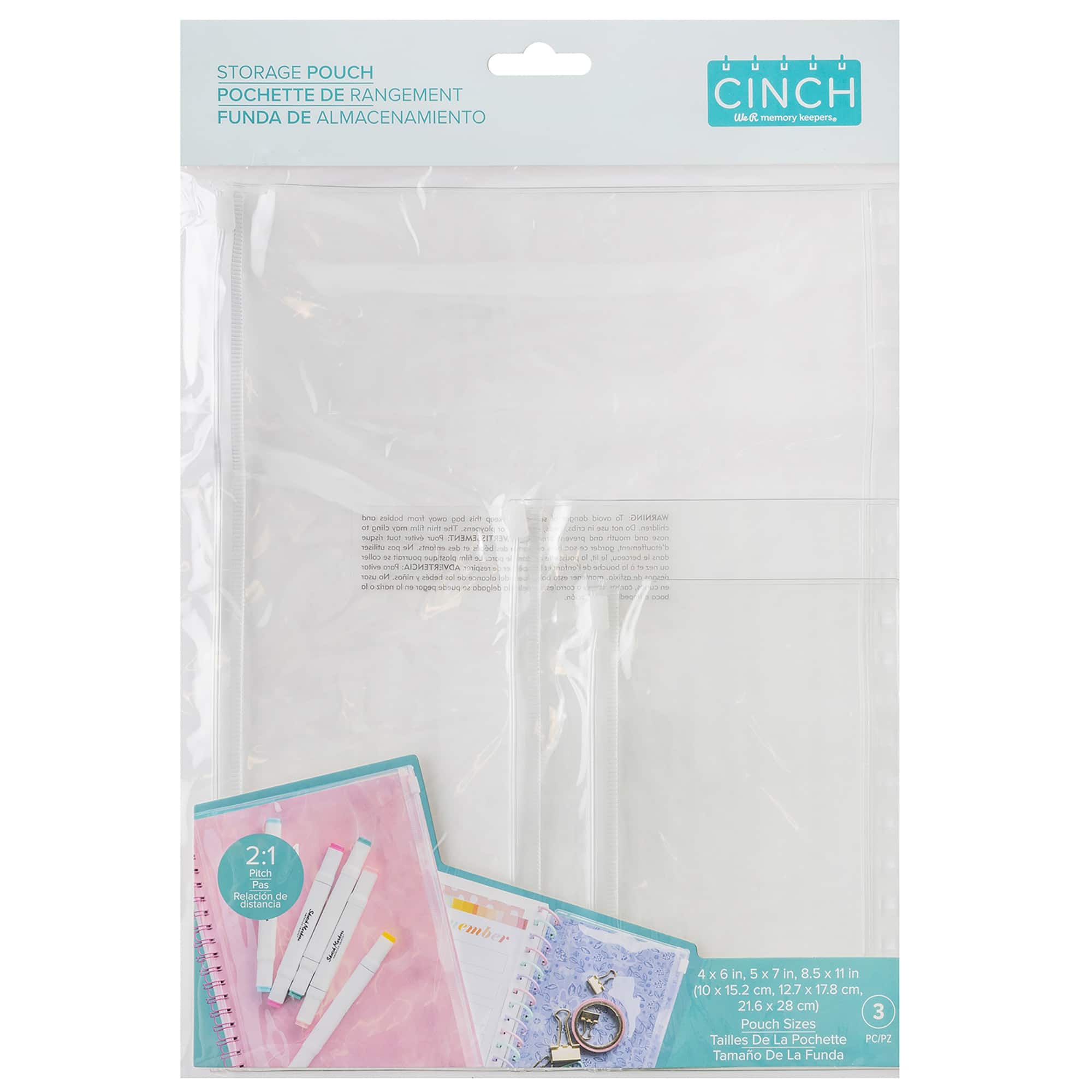 We R Memory Keepers® Cinch Storage Pouch, 3ct.